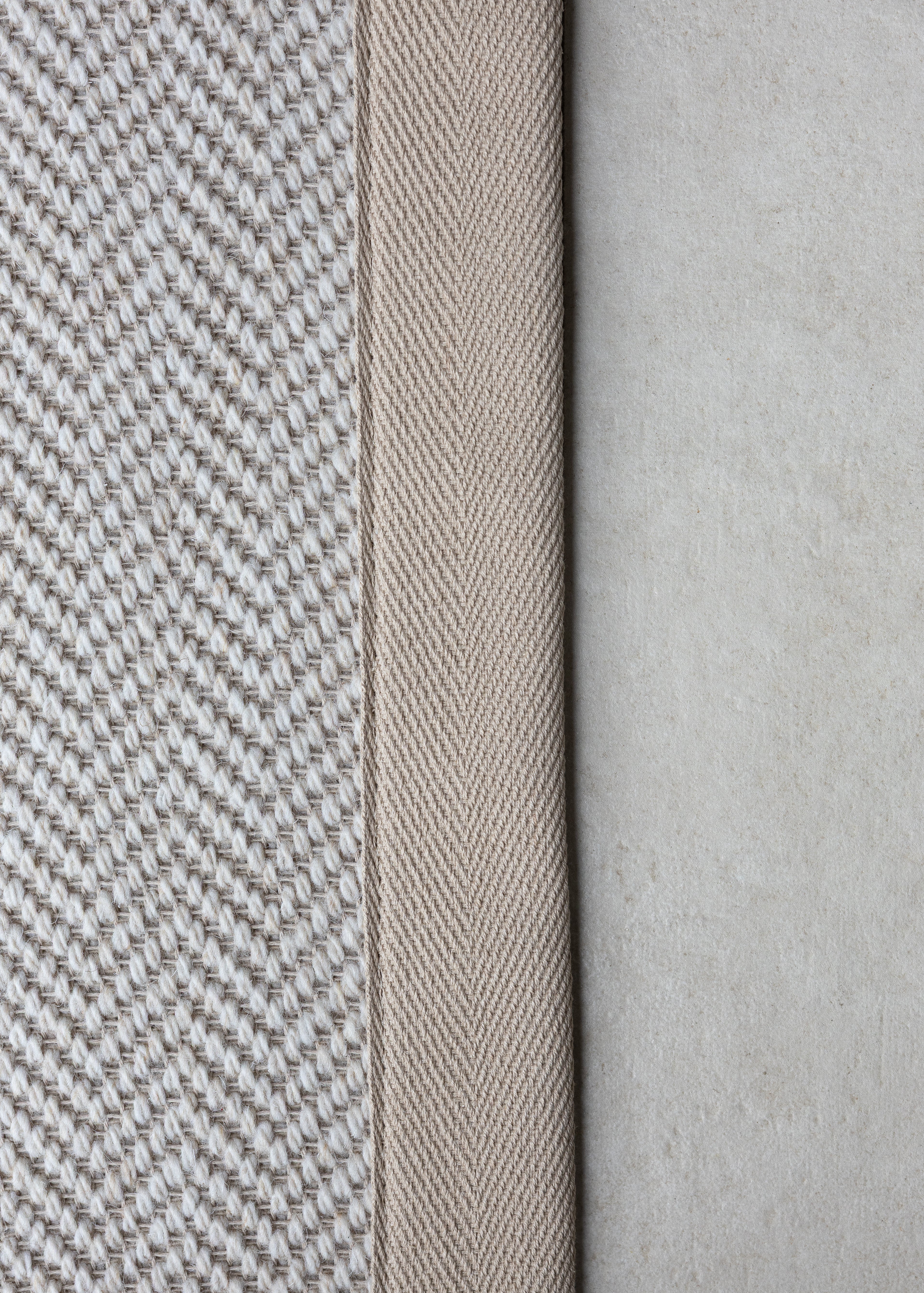 Biscuit 120mm Cotton Carpet Binding Tape.