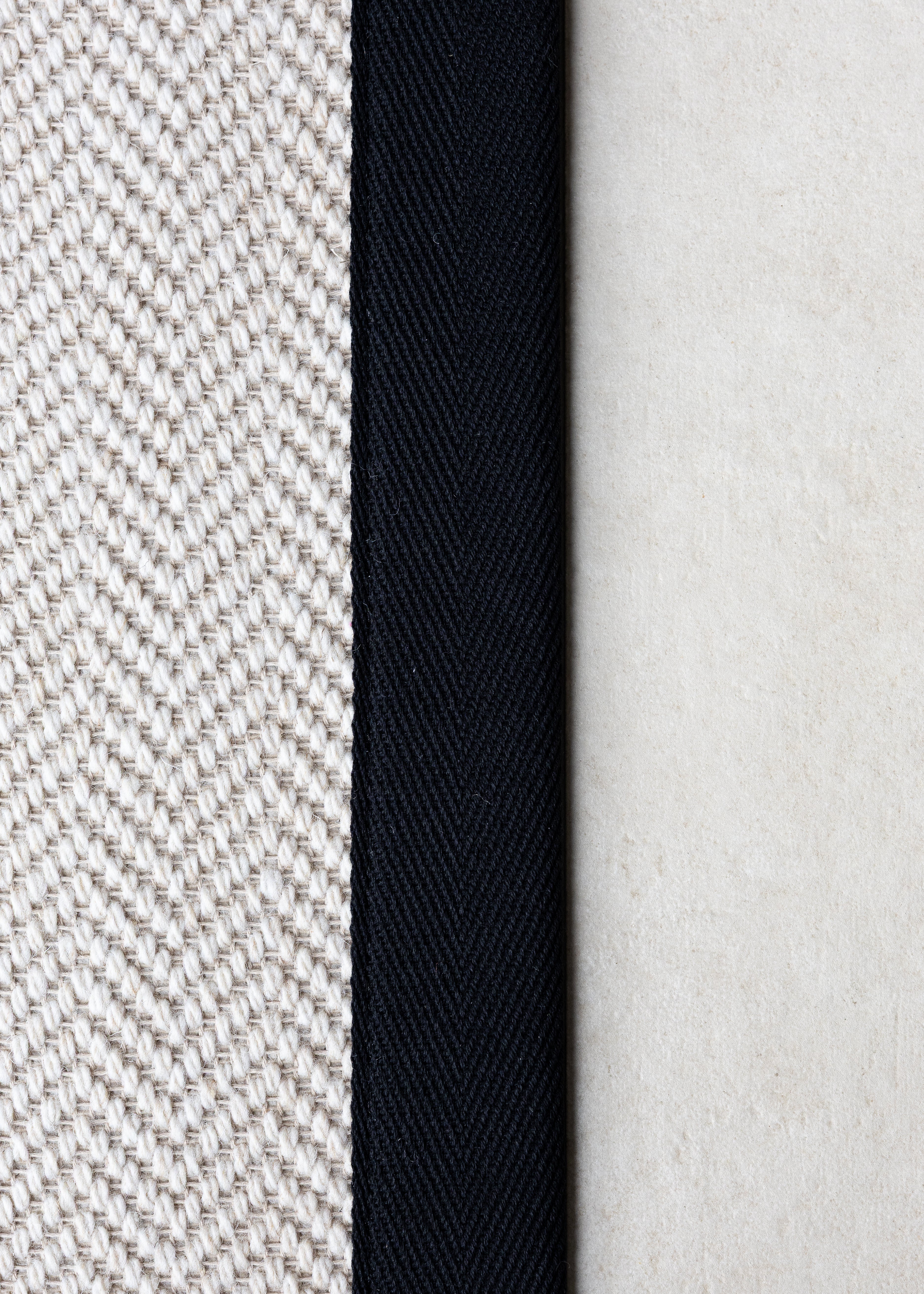 Black 120mm Cotton Carpet Binding Tape.