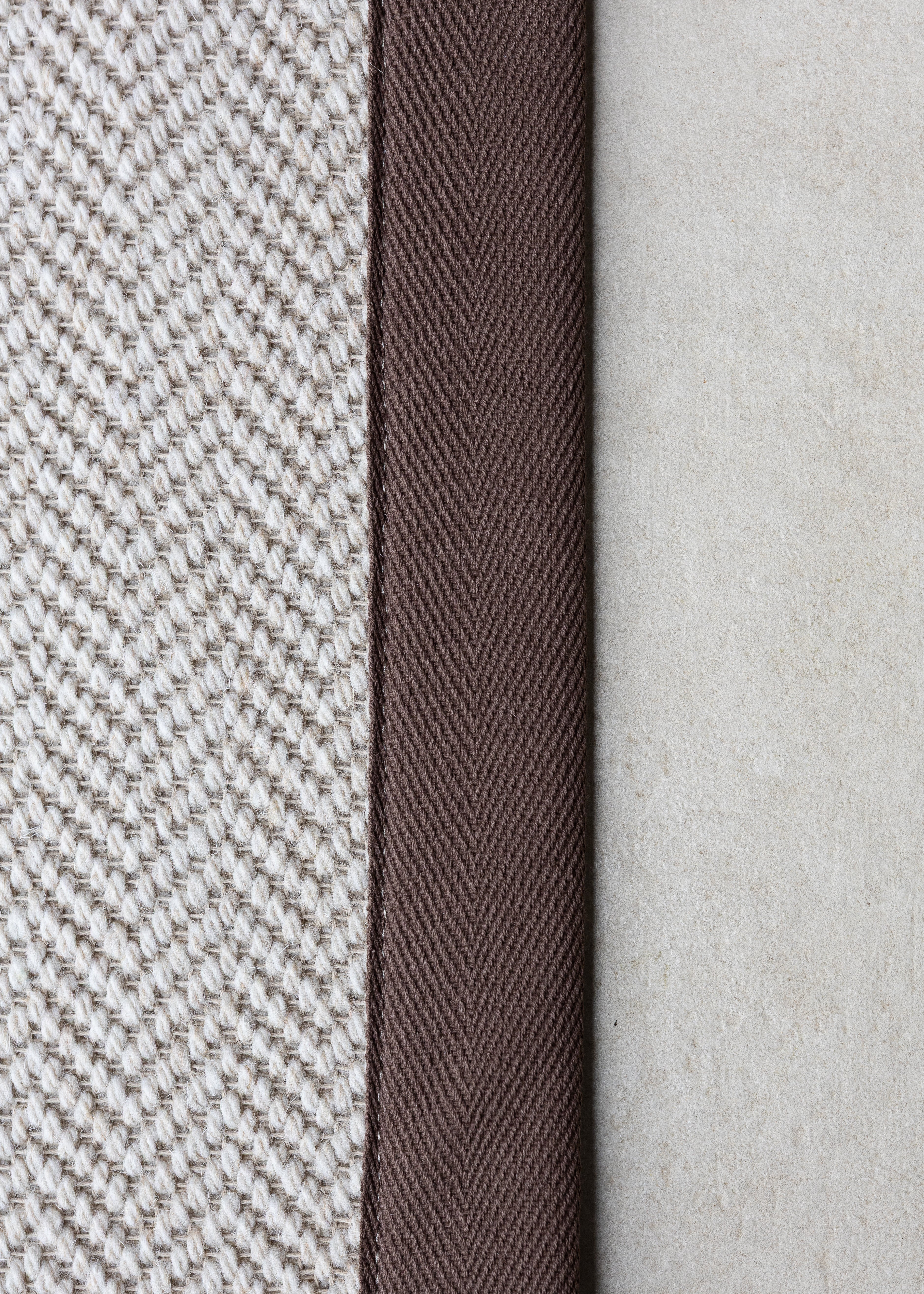 Chocolate 120mm Cotton Carpet Binding Tape.