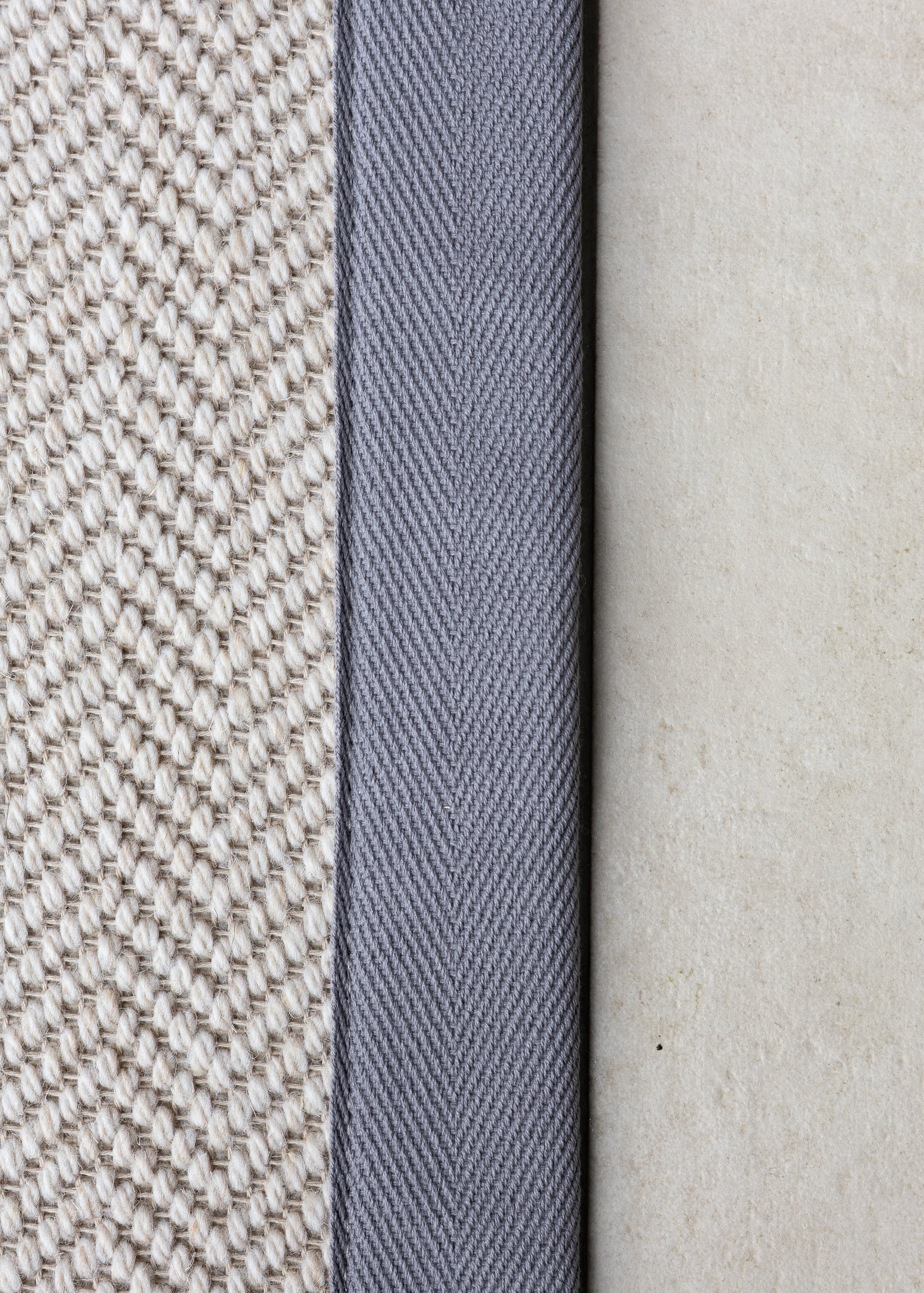 Frosted Steel 120mm Cotton Carpet Binding Tape.