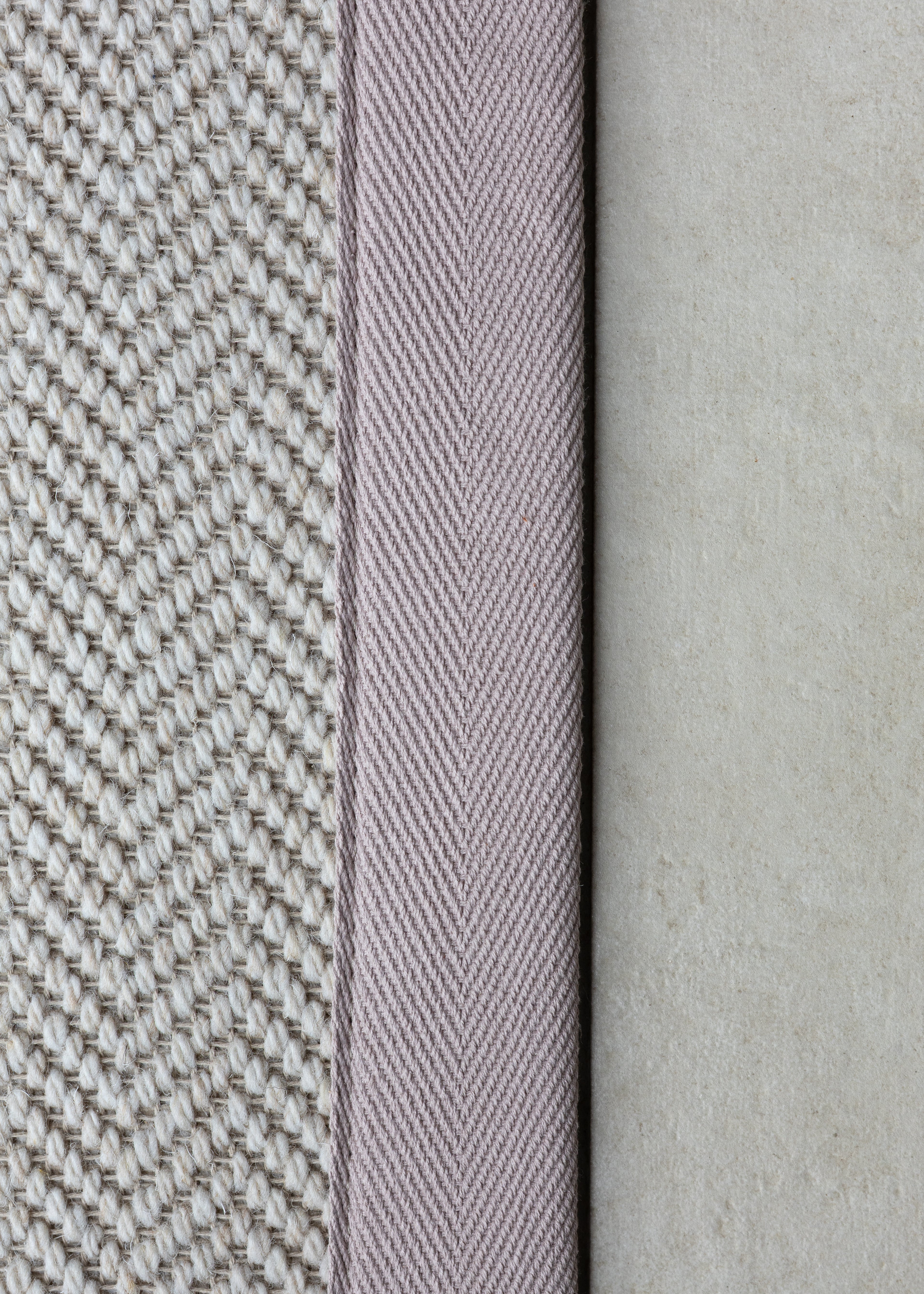 Mauve 120mm Cotton Carpet Binding Tape.