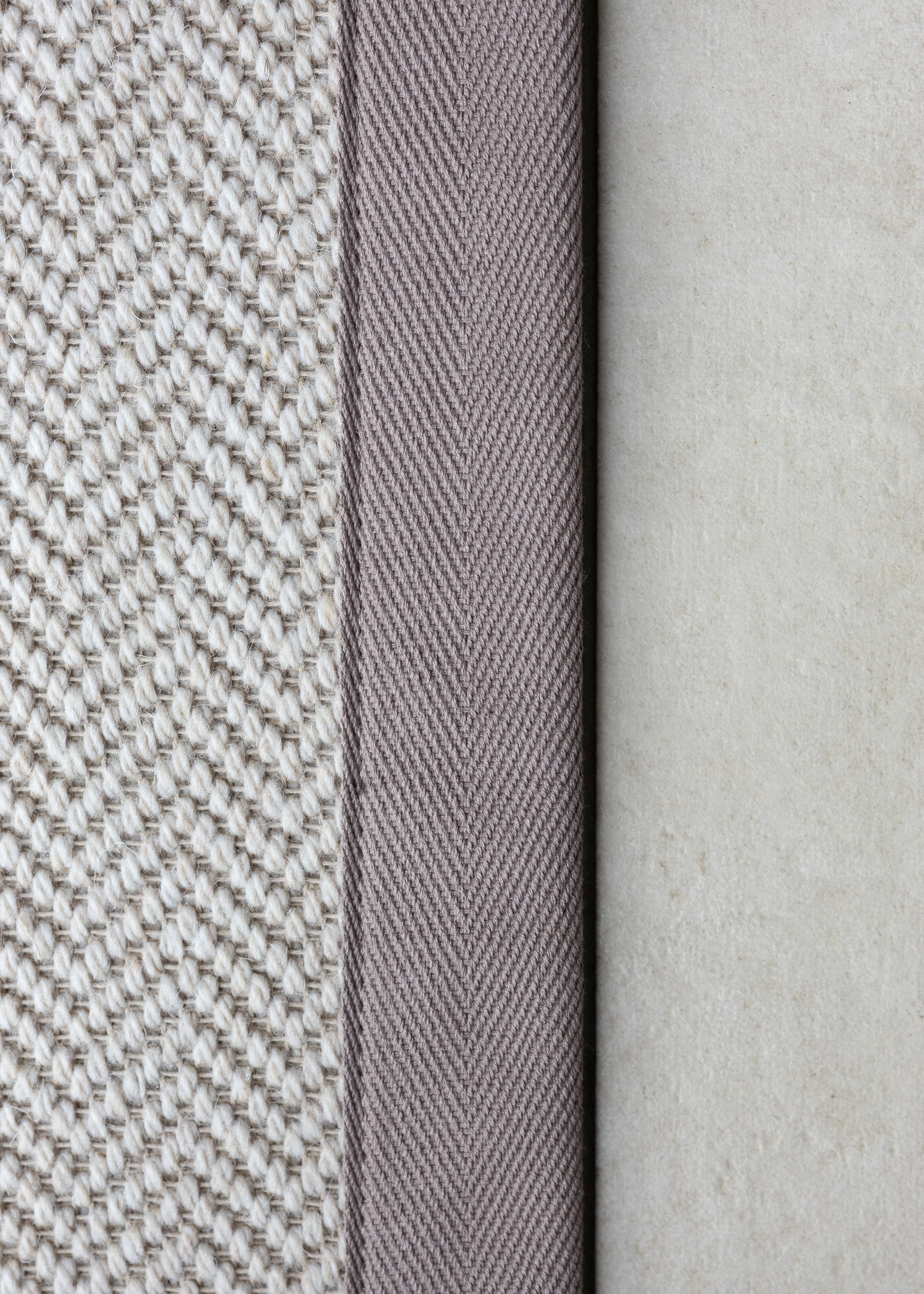 Taupe 120mm Cotton Carpet Binding Tape.